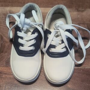 Keds Kids School Days White and Navy Sneakers